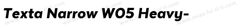 Texta Narrow W05 Heavy字体转换